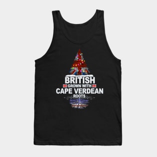 British Grown With Cape Verdean Roots - Gift for Cape Verdean With Roots From Cape Verde Tank Top